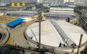 河南新乡华新制药厂污水池加盖工程